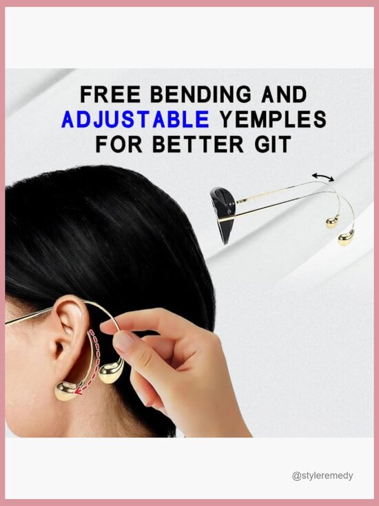Oversized Aviator Sunglasses with Double Bridge and Earrings, Includes Pouch & main image 6